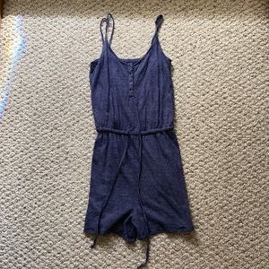 SO blue striped romper size XS